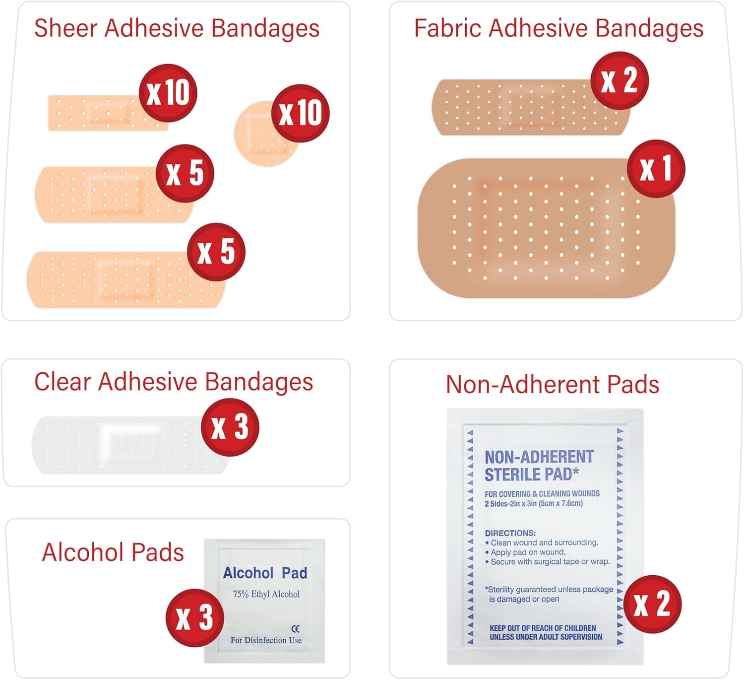 DecorRack 4200 Piece First Aid Kit, 100 Individual Boxes of 42 Items Each, First Aid Kits for Minor Cuts, Scrapes, Travel, Car, Home, Work, Field Trips or Camping (4200pcs, 100 Pack) - Image 3